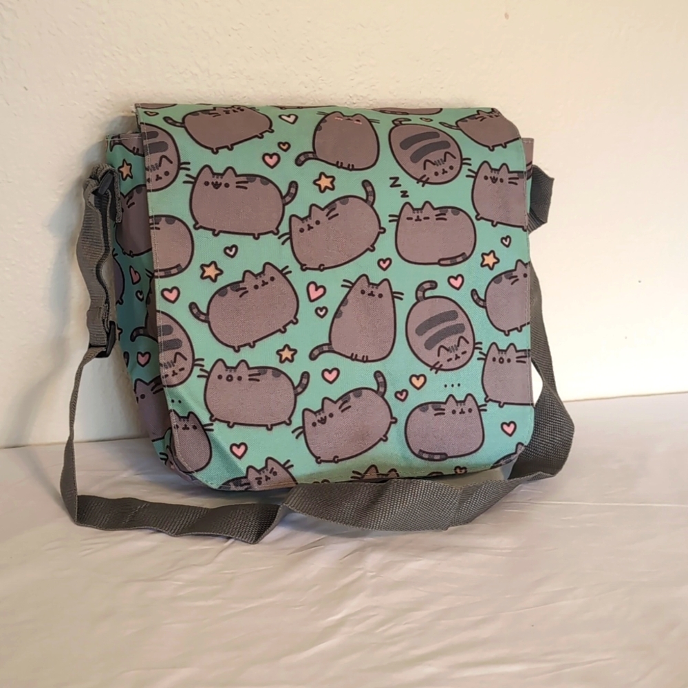 Pusheen the cat messenger bag